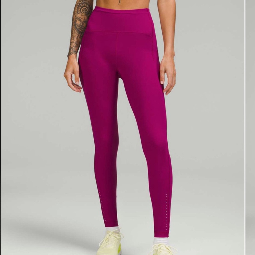 Lululemon Swift Speed High Rise Tight in Magenta